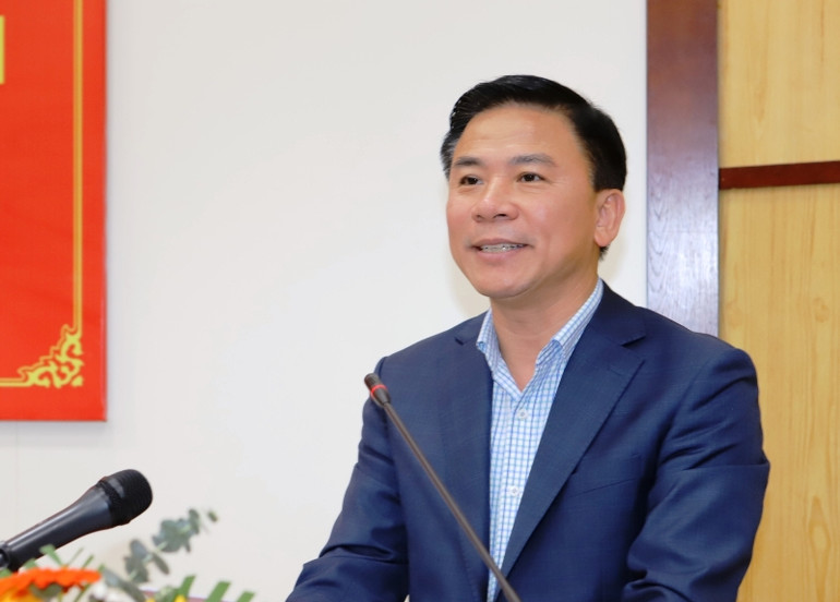 Bí thư Tỉnh ủy Thanh Hóa phát biểu tại hội nghị.