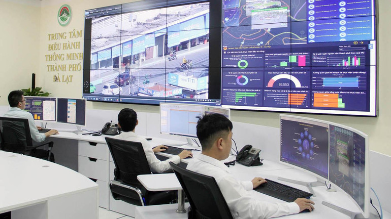 Trung tâm điều hành thông minh thành phố Đà Lạt.