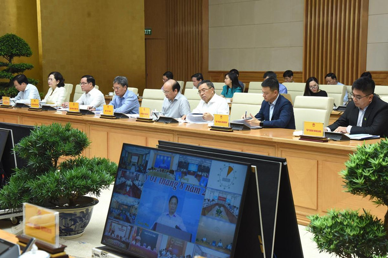 Đại diện lãnh đạo các bộ, ban ngành tham dự Hội nghị.