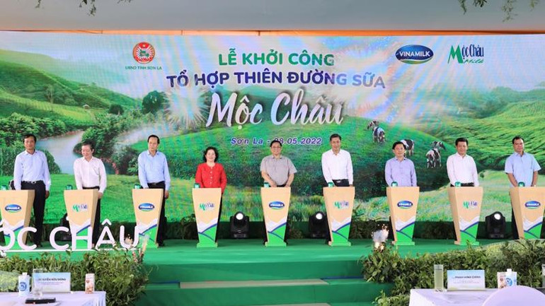 Dự án Thiên đường sữa Mộc Châu chính thức khởi công vào tháng 5/2022.