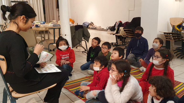 Một buổi học của nhóm Cánh Diều.