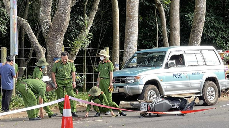 Hiện trường xảy ra vụ án mạng.