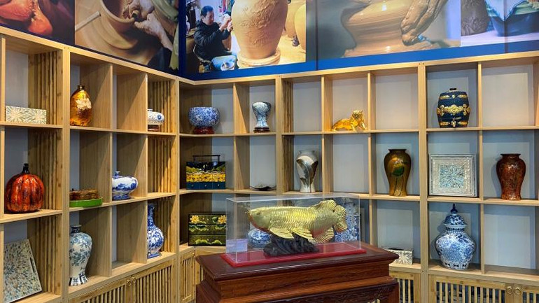 Một số sản phẩm trưng bày tại Triển lãm.