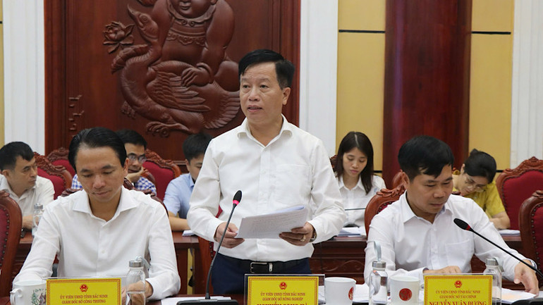 Giám đốc Sở Nông nghiệp và Phát triển Nông thôn tỉnh Bắc Ninh Nguyễn Song Hà đề xuất bổ sung đối tượng hỗ trợ bị thiệt hại trong bão số 3.