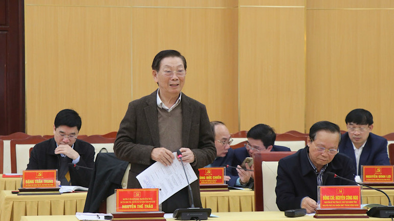 Các đồng chí nguyên lãnh đạo tỉnh Bắc Ninh đóng góp ý kiến vào Dự thảo Báo cáo chính trị Đại hội Đảng bộ tỉnh lần thứ 21, nhiệm kỳ 2025-2030. Các đồng chí nguyên lãnh đạo tỉnh Bắc Ninh đóng góp ý kiến vào Dự thảo Báo cáo chính trị Đại hội Đảng bộ tỉnh lần thứ 21, nhiệm kỳ 2025-2030.