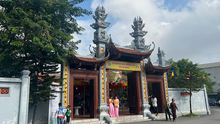 Một góc chùa Cung Kiệm.