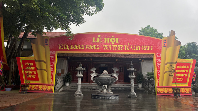 Khu đền thờ Kinh Dương Vương.