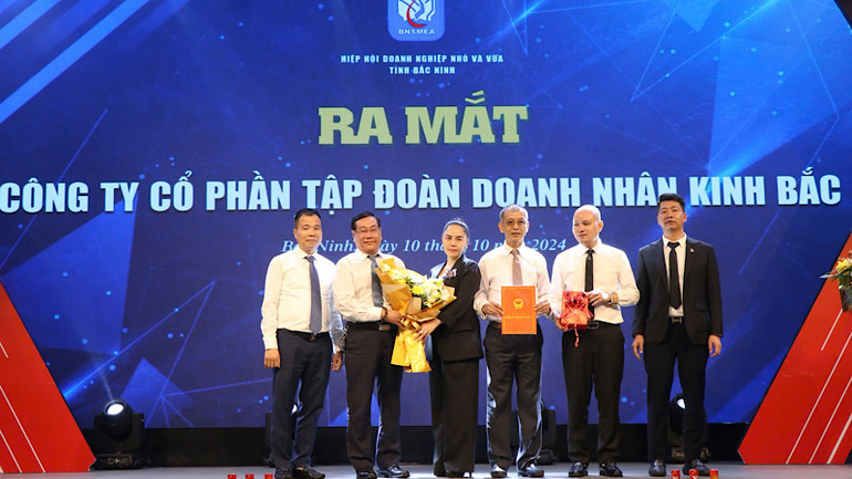 Ra mắt Công ty cổ phần tập đoàn Doanh nhân Kinh Bắc.