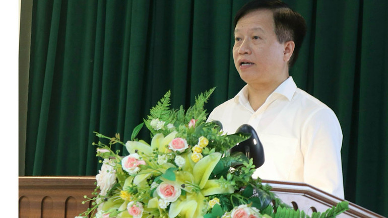 Giám đốc Sở Nông nghiệp và Phát triển Nông thôn Bắc Ninh phát biểu tại hội thảo.