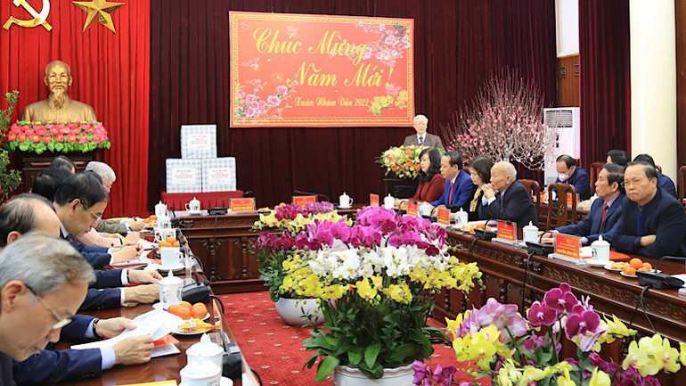 Tổng Bí thư Nguyễn Phú Trọng về thăm, chúc Tết và làm việc với Đảng bộ, chính quyền và nhân dân tỉnh Bắc Ninh.