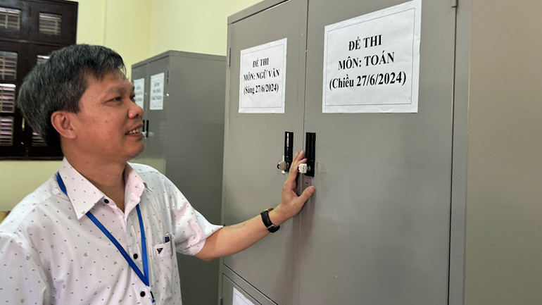 Công tác bảo đảm an toàn cho kỳ thi được chú trọng.