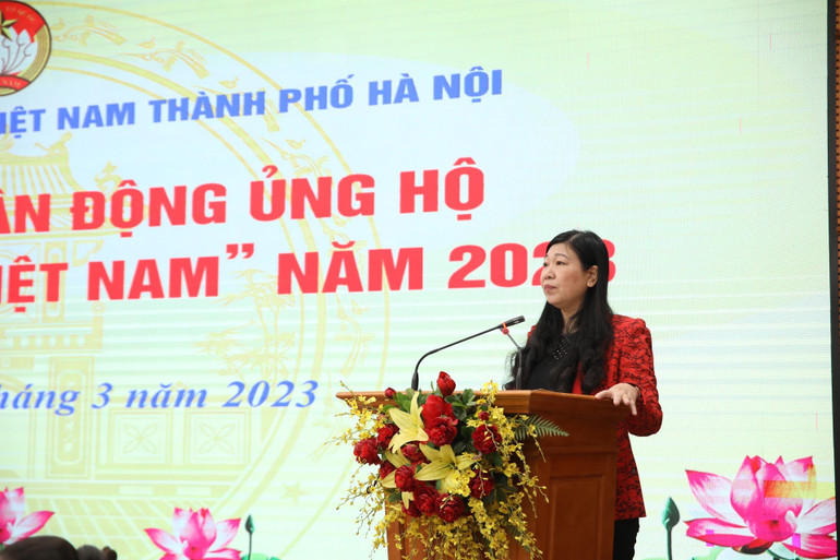 Chủ tịch Ủy ban Mặt trận Tổ quốc Việt Nam thành phố Hà Nội phát động kêu gọi ủng hộ Quỹ '“Vì biển, đảo Việt Nam” thành phố Hà Nội năm 2023.