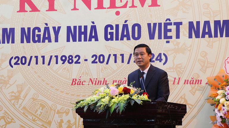 Phó Chủ tịch Ủy ban nhân dân tỉnh Bắc Ninh Lê Xuân Lợi ghi nhận, đánh giá cao kết quả ngành giáo dục và đào tạo đã đạt được thời gian qua. Phó Chủ tịch Ủy ban nhân dân tỉnh Bắc Ninh Lê Xuân Lợi ghi nhận, đánh giá cao kết quả ngành giáo dục và đào tạo đã đạt được thời gian qua.