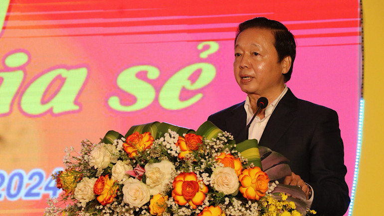 Phó Thủ tướng Trần Hồng Hà phát biểu tại chương trình.