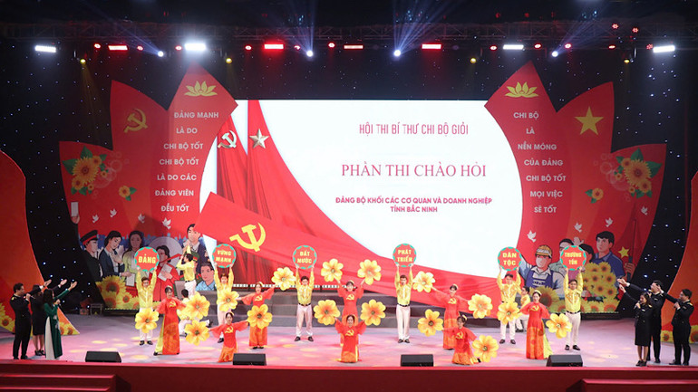 Một tiết mục trong hội thi.