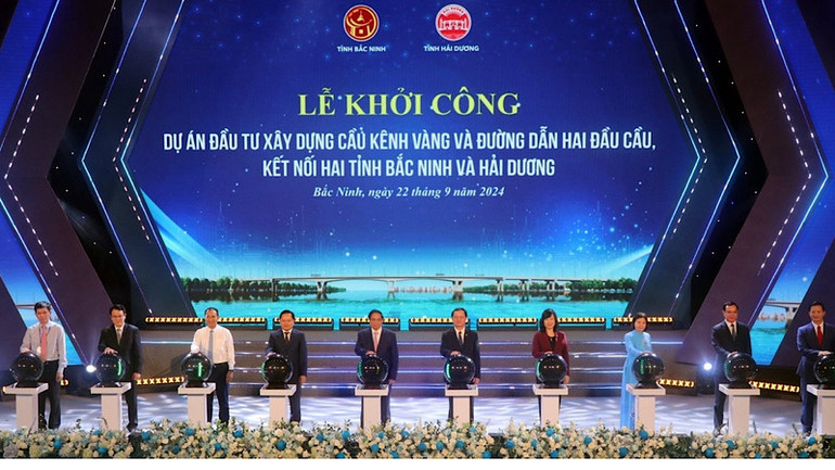 Nhiều dự án, công trình trọng điểm được tỉnh Bắc Ninh khởi công trong tháng 9. Nhiều dự án, công trình trọng điểm được tỉnh Bắc Ninh khởi công trong tháng 9.