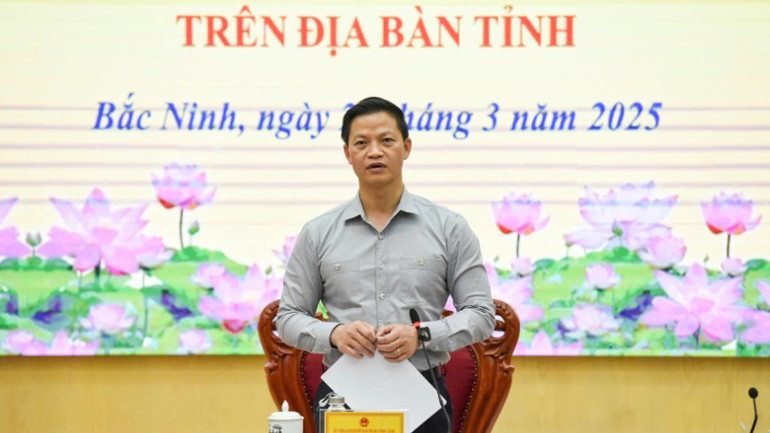 Chủ tịch Ủy ban nhân dân tỉnh Bắc Ninh Vương Quốc Tuấn yêu cầu đến ngày 15/4, phải xử lý toàn bộ cơ sở gây ô nhiễm môi trường tại xã Đại Bái, huyện Gia Bình.