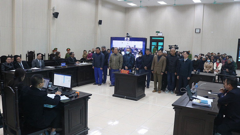 Toàn cảnh phiên xét xử.