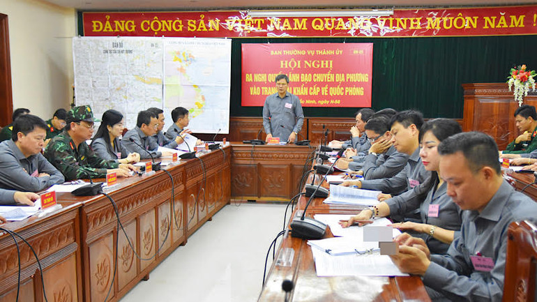 Thực hành phần diễn tập cơ chế thông qua các hội nghị.