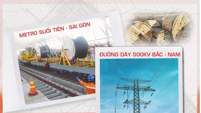 Các dự án trọng điểm quốc gia CADIVI được tự hào góp phần.