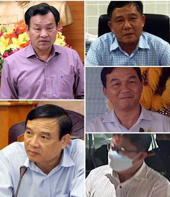 Các bị cáo Nguyễn Ngọc Hai, Lương Hải (bên trái, trên xuống) và Hồ Lâm, Lê Nguyễn Thanh Danh, Ngô Hiếu Toàn (bên phải, trên xuống). Các bị cáo Nguyễn Ngọc Hai, Lương Hải (bên trái, trên xuống) và Hồ Lâm, Lê Nguyễn Thanh Danh, Ngô Hiếu Toàn (bên phải, trên xuống).