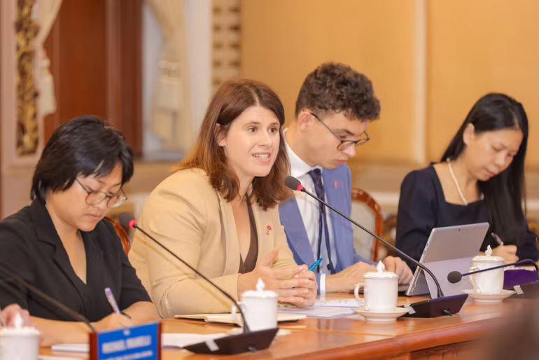 Bà Alexandra Smith, Tổng Lãnh sự Anh tại Thành phố Hồ Chí Minh chia sẻ về tầm nhìn chung.