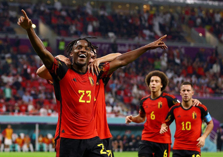 Tiền đạo Batshuayi ghi bàn thắng duy nhất của trận đấu. (Ảnh: Reuters)