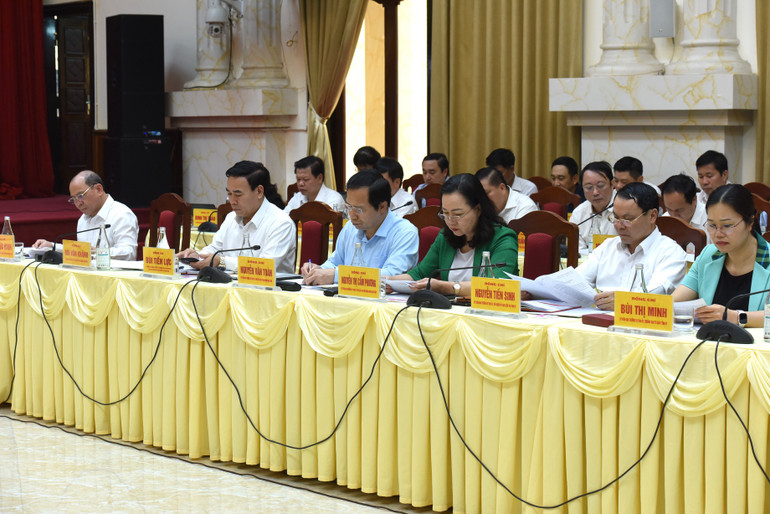 Đại diện lãnh đạo tỉnh Hoà Bình tham dự buổi làm việc.