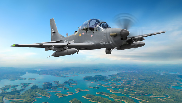 Máy bay A-29 Super Tucano: Giải pháp huấn luyện và giám sát biên giới đến từ tập đoàn Embraer.