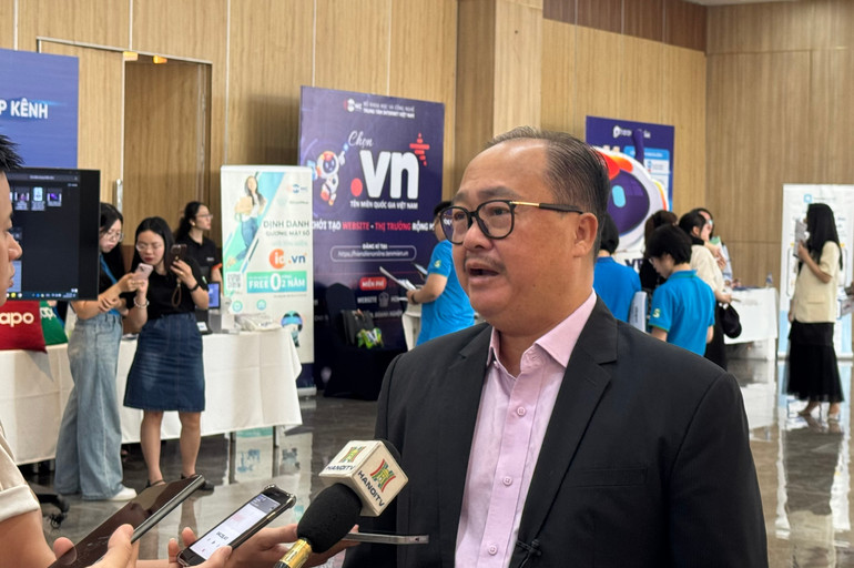 Ông Nguyễn Ngọc Dũng, Chủ tịch Hiệp hội Thương mại điện tử Việt Nam nhấn mạnh vai trò của trí tuệ nhân tạo trong hoạt động của doanh nghiệp.