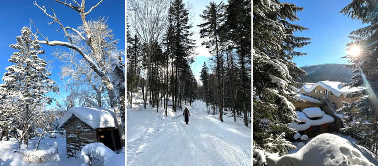 Bên cạnh những yếu tố bất ngờ, thất thường ảnh hưởng tới cuộc sống người dân, việc tuyết rơi dày cũng có mặt tích cực, đó là mang lại những khung cảnh...đẹp như trong phim. Bên cạnh những yếu tố bất ngờ, thất thường ảnh hưởng tới cuộc sống người dân, việc tuyết rơi dày cũng có mặt tích cực, đó là mang lại những khung cảnh...đẹp như trong phim.