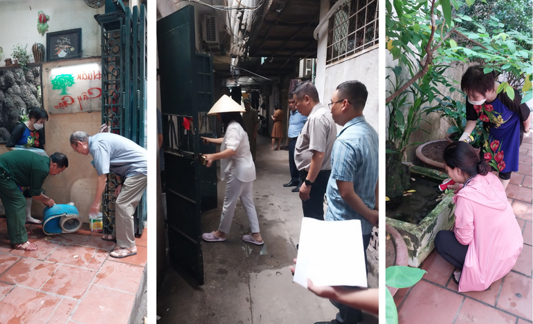 Lực lượng chức năng và người dân chủ động vệ sinh nơi ở, không để phát sinh những ổ dịch mới.