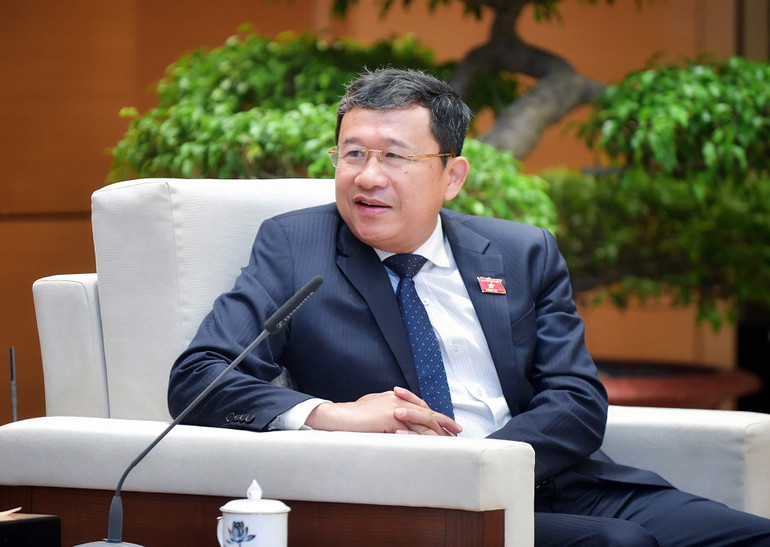 Chủ nhiệm Uỷ ban Đối ngoại của Quốc hội Vũ Hải Hà. (Ảnh: Duy Linh)