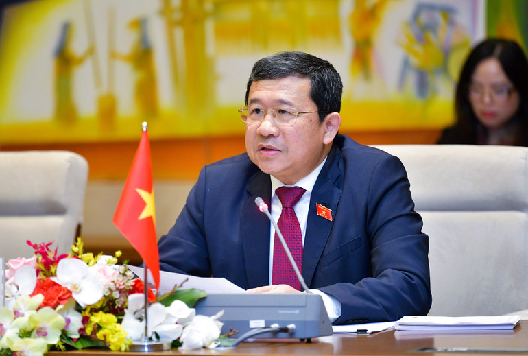 Chủ nhiệm Uỷ ban Đối ngoại của Quốc hội Vũ Hải Hà. (Ảnh: Duy Linh)