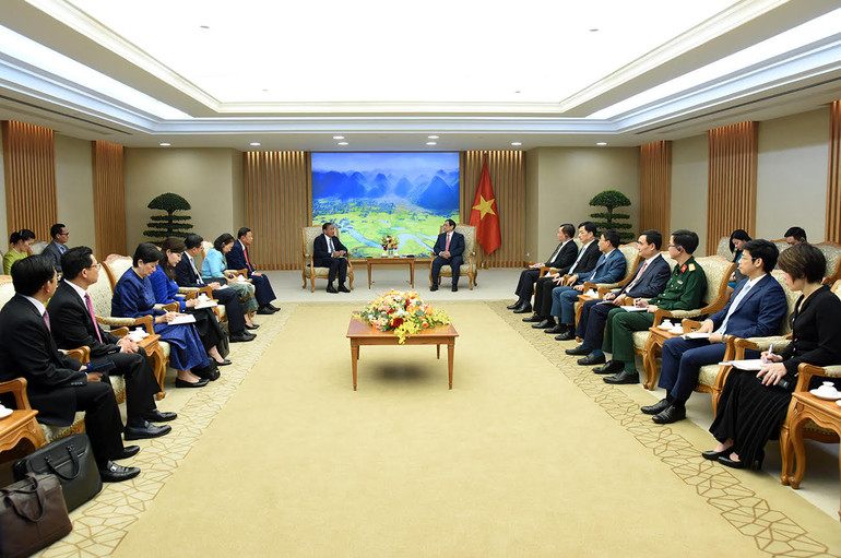 Quang cảnh buổi tiếp.