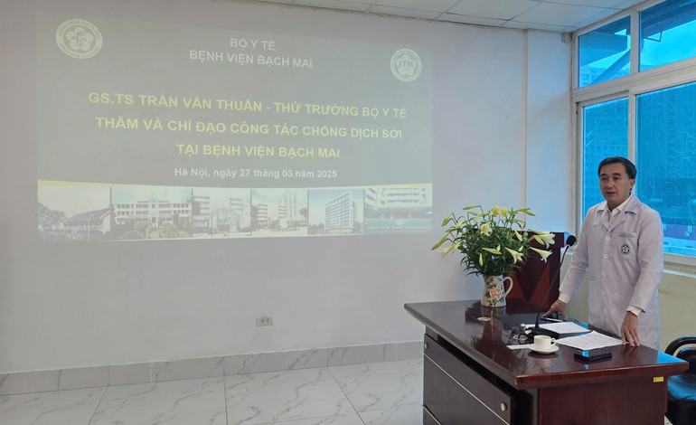 Thứ trưởng Trần Văn Thuấn yêu cầu các đơn vị chuẩn bị các tình huống, sẵn sàng ứng phó với tình hình dịch bệnh trong mọi tình huống.