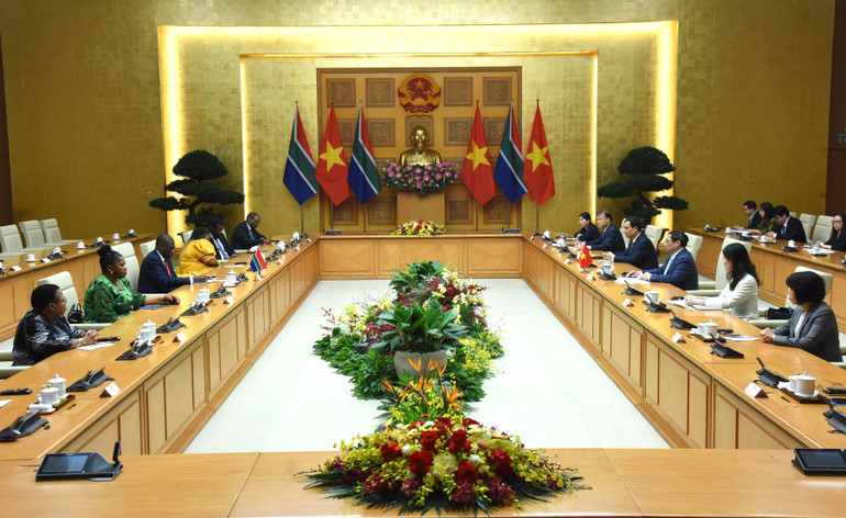 Quang cảnh buổi tiếp.