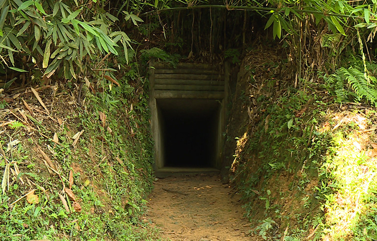 Hầm an toàn của Bác Hồ tại Kim Quan.