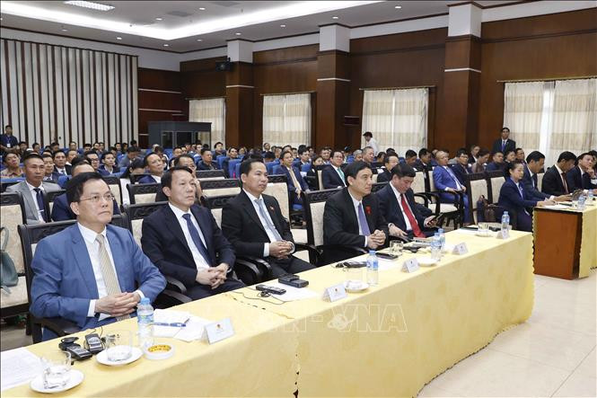 Các đại biểu tham dự buổi gặp. (TTXVN) Các đại biểu tham dự buổi gặp. (TTXVN)