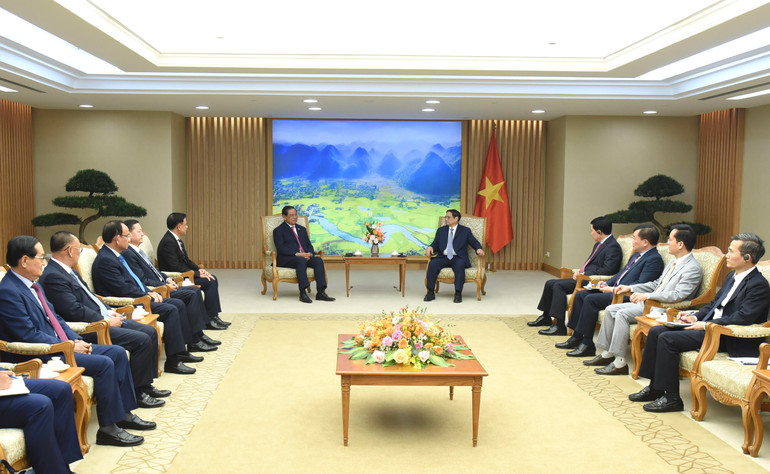 Quang cảnh buổi tiếp.