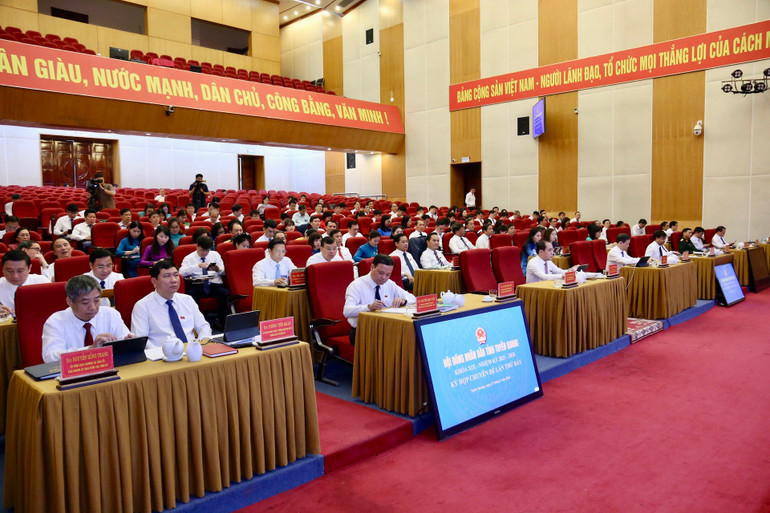 Các đại biểu tham dự kỳ họp.