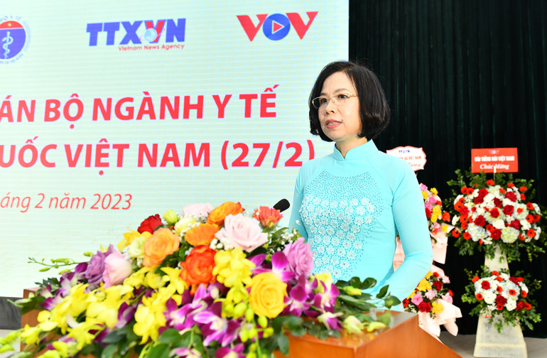 Tổng Giám đốc Thông tấn xã Việt Nam Vũ Việt Trang phát biểu tại buổi gặp mặt. Tổng Giám đốc Thông tấn xã Việt Nam Vũ Việt Trang phát biểu tại buổi gặp mặt.