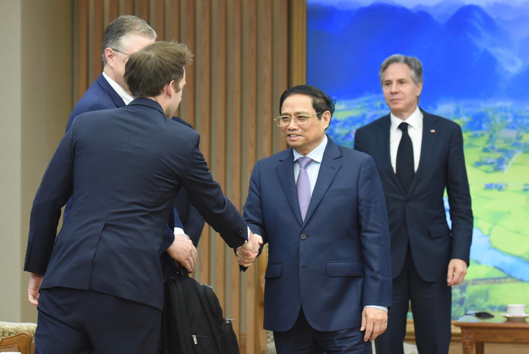 [Ảnh] Thủ tướng Phạm Minh Chính tiếp Bộ trưởng Ngoại giao Hoa Kỳ Antony Blinken ảnh 7