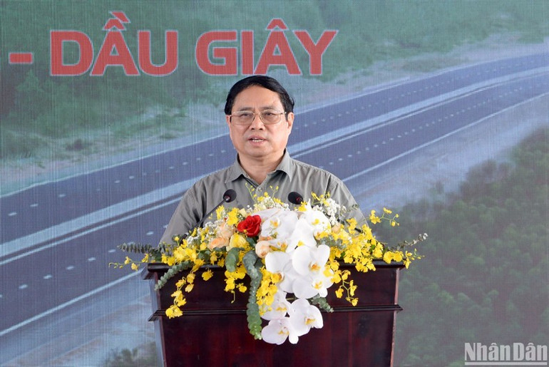 Thủ tướng Phạm Minh Chính phát biểu tại buổi lễ.