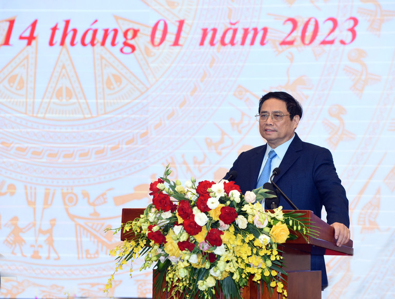 Thủ tướng Phạm Minh Chính phát biểu chỉ đạo.