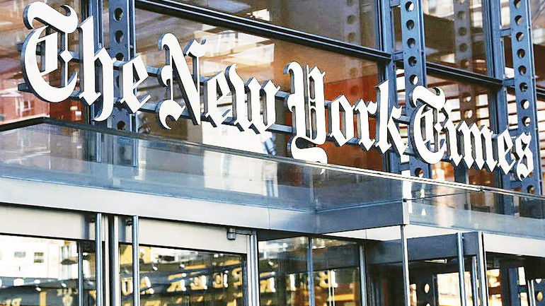 Trụ sở của The New York Times tại khu Manhattan, New York, Mỹ. Ảnh: Bloomberg
