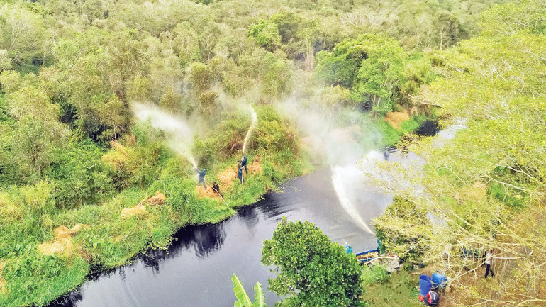 Để chủ động trước các tình huống xấu, lực lượng Kiểm lâm tỉnh Cà Mau thường xuyên tổ chức diễn tập công tác phòng cháy, chữa cháy rừng tại Vườn Quốc gia U Minh Hạ.