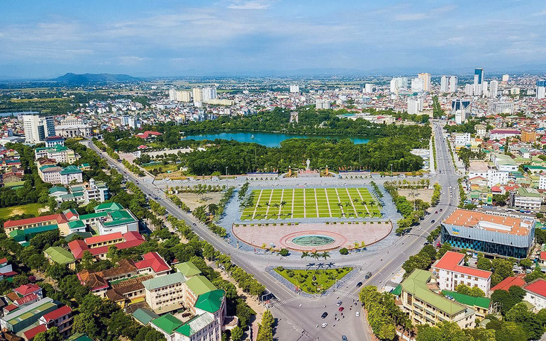 Thành phố Vinh, Nghệ An phát triển hướng tới một đô thị thông minh, năng động. (Ảnh LÊ THẮNG)