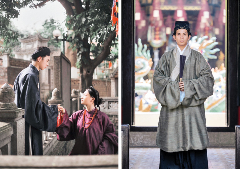 Giới trẻ mê đắm cổ phục, Một mẫu cổ phục do Đông Phong phỏng dựng.