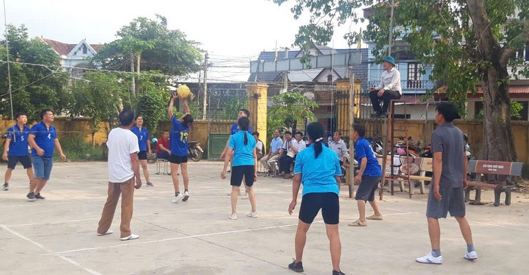 Phong trào thể dục thể thao được người nông dân Lục Ngạn quan tâm.